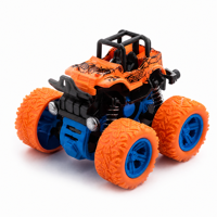 Voiture de cascade à inertie colorée, design tout-terrain 4x4, camion monstre rotatif à 360 degrés, à pousser et à faire rouler, pour enfants