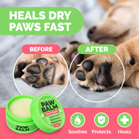 Baume pour pattes de chien naturel en gros, en conserve, sûr à lécher, pour pattes sèches et gercées, pour la route chaude et l'hiver