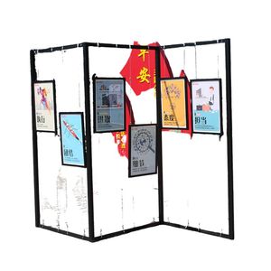 Stand d'exposition octogonal en alliage d'aluminium pour œuvres de calligraphie, peinture et photographie, <span class=keywords><strong>colonne</strong></span> d'affichage extérieure - Product Image 3