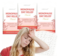 Patch transdermique de bien-être pour soulager les symptômes de la ménopause chez la femme, pour les bouffées de chaleur et l'amélioration de l'humeur