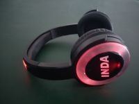 Casque et émetteur UHF 3 canaux pour Silent Disco, son HIFI, bandeau LED, pour la location et les événements professionnels