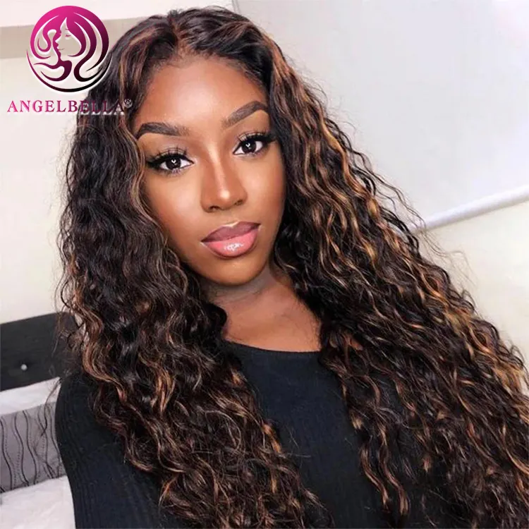 HD Lace Wig 100% Virgin Human Hair Highlight Transparent Lace Front Wig Original Human Hair Women Wig Natural Hair