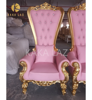 Fauteuil de pédicure spa de luxe rose, fauteuil trône de luxe pour pédicure