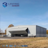 Hangar de Aviación Prefabricado de Estructura de Acero, Edificio Metálico de Gran Capacidad de Carga, Diseño Personalizado