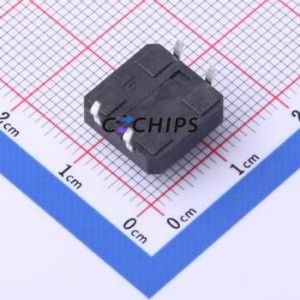 TS-KG1103-BB60F Tactile Switch Through hole-4P,12x12mm Switch Single Pole Single Throw Round Button 2.5N Through Hole - Product Image 2