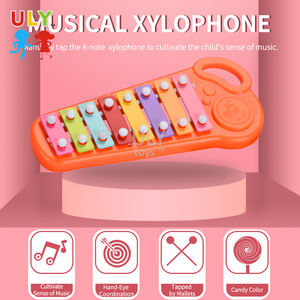 Ensemble de jouets d'instruments de percussion en plastique de dessin animé éducatif pour enfants et tout-petits, 8 pièces - Product Image 5