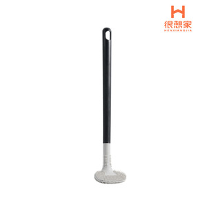 T-shaped Toilet <b>Brush</b> Set <b>Long</b> <b>Handle</b> Soft Bristles Silicone Wall Mounted No Dead Angles Easy To Clean - Product Image 5
