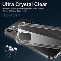 1.5MM souple TPU quatre coins Protection contre les chutes étui de téléphone antichoc pour iPhone 17 16 15 14 13 Pro Max 12 Mini 11 XS XR X 8