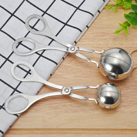 Alat Pembuat Bakso Klip Newbie Non Stick Boneka Daging Bola Sendok Pembentuk Sendok Memasak Sendok Stainless Steel