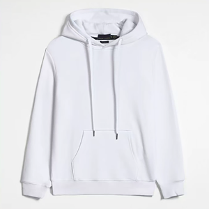 Herens en dames winter hoodie met ritssluiting, aanpasbaar, losvallend, effen, effen gekleurd, vrijetijdskleding, jogging - Product Image 3