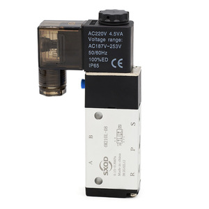 Válvula Solenoide de 2 Posiciones y 5 Vías SXQD 4M210 08L, Válvula de Control de Cilindro, Voltaje AC200, Piezas Neumáticas - Product Image 3