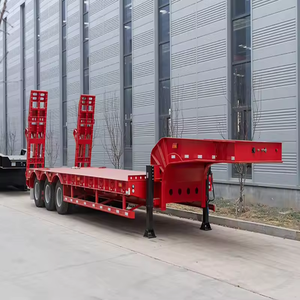 ZHONGSHENGTIANQI Fabricant professionnel de semi-remorques à plateau surbaissé pour camions lourds à 3/4 essieux du Shandong, pour excavateur, charge utile de 40 tonnes - Product Image 4
