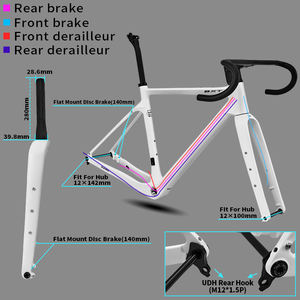 โครงจักรยานกรวดคาร์บอน bxt 700C ใหม่45C ใหม่ - Product Image 5