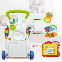 Jouets multifonctionnels pour l'éducation précoce, activité d'apprentissage, poussette pour bébé avec musique et lumière