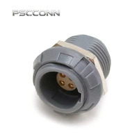 Connecteur circulaire industriel PSCCONN série P à 4 broches en plastique PC, auto-bloquant, PKG.M0.4G1P.NG, PKG.M0.4G1P.LG