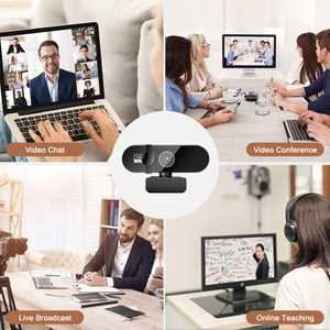<span class=keywords><strong>Webcam</strong></span> HD <span class=keywords><strong>pour</strong></span> <span class=keywords><strong>ordinateur</strong></span> de bureau et portable, 1080p avec microphone, USB Plug and Play, <span class=keywords><strong>pour</strong></span> enseignement, conférences en direct, caméras d'<span class=keywords><strong>ordinateur</strong></span>, autofocus - Product Image 2