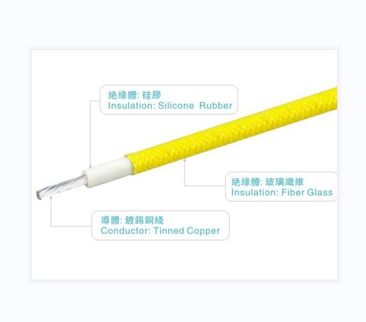 UL3075  600V 200C 10AWG  Wire Fire Resistant Fiberglass Silicone Rubber  Electrical Cable and Wire House Appliance