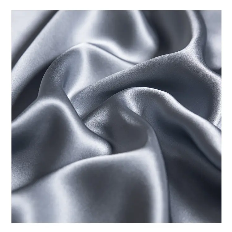 थोक प्राकृतिक शुद्ध कच्चे रेशम के कपड़े कपड़े और बिस्तर और Pillowcase कार्बनिक 6A 22momme mulberrry रेशमी कपड़े
