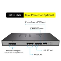Kit HSGQ-G004 de 19 Pulgadas, Módulo SFP B+ de 4 Puertos PON para OLT GPON/EPON, Uplink de 10G, Compatible con OLT/ONU, Fibra Óptica FTTH, Conectividad 3G
