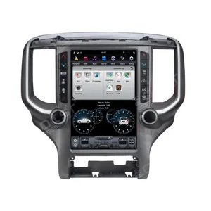 Voor Dodge Ram 2018 + Android Multimedia Radio Verticale Screen 64Gb Gps Navigatie Auto Radio Tape Recorder Auto Stereo hoofd Unit