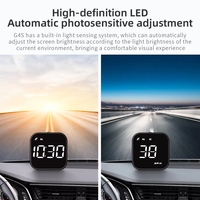 Intelligenter Digitaler Messkopf mit G4S LED HUD-Anzeige, Geschwindigkeitsalarm, Auto-Elektronik Tachometer GPS Autozubehör