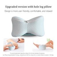Nouveau style Contour orthopédique en mousse à mémoire de forme pour les jambes et les genoux avec sangle pour les dormeurs latéraux