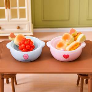 Accessoires en résine DIY pour maison de poupée, figurines d'animaux de dessin animé mignons, aliments miniatures, ornements de bureau faits à la main - Product Image 2