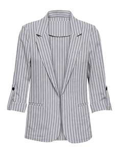 Chaqueta Blazer de Traje Formal Profesional para Mujer, de Doble Botonadura, Tejido Sólido, Transpirable, de Manga Larga, para Entrevistas, Ventas y Trabajo - Product Image 5