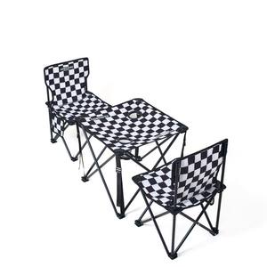 Ensemble table et chaise pliantes Openway 30x30x28cm avec porte-gobelet, mobilier de camping rectangulaire pour l'extérieur - Product Image 1