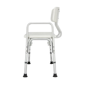 Shower Chair With <b>Backrest</b> And Armrest Adjustable Height Bathroom Safety Equipment For Elderly And Pregnant Women - Product Image 3