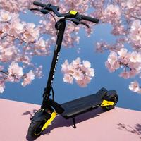 Trottinette électrique pliable A8U à double moteur et double propulsion, 10 pouces, pour étudiants et adultes, 48V 18A, autonomie 50 km, vitesse 30 mph