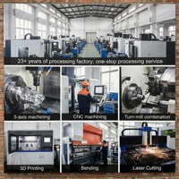 Servicios de Mecanizado CNC de 5 Ejes de Alta Precisión Personalizados, OEM para Todas las Industrias, Piezas de Torneado y Fresado de Acero, Latón, Titanio y Aluminio