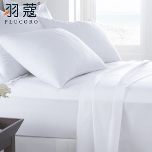 Sábana de lino y algodón 100 para cama de Hotel, juego de ropa de cama de calidad 5 estrellas a rayas blancas - Product Image 6