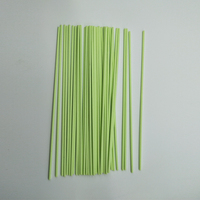 Bâtonnets diffuseurs en fibre de polyester vert clair 3 mm, non-décolorants, pour recharges de parfum d'ambiance, vente en gros