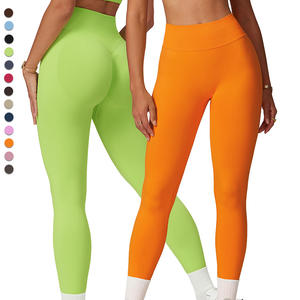 DCK7655 High Waist Peach Butt Lifting Yoga <strong>Leggings</strong> Seamless High Elasticity Stretchy Tight Sports Pants for Running Training - Product Image 5