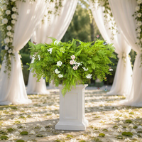 Décor floral artificiel bohème style forêt, rangée de fleurs en soie faites à la main, durable, pour mariage, fête, vitrine