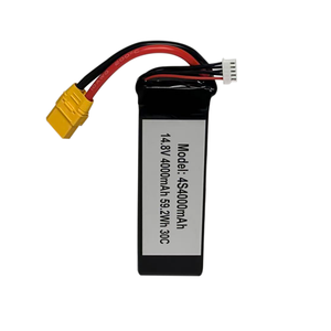 Batterie <span class=keywords><strong>Lipo</strong></span> <span class=keywords><strong>4S</strong></span> 14.8V <span class=keywords><strong>4000mAh</strong></span> 30C <span class=keywords><strong>Lipo</strong></span> avec connecteur XT60 pour drone RC - Product Image 5