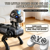 Caballo Robot de Cuatro Patas con IA, Interactivo e Inteligente, Controlado por Aplicación, Juguete para Mascotas con Control Remoto Eléctrico de Plástico