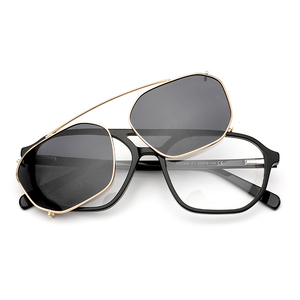 Gafas de sol con <span class=keywords><strong>clip</strong></span> de acetato, gafas de sol magnéticas, <span class=keywords><strong>lentes</strong></span> oftalmicos, gafas para hombre, logotipo personalizado de alta calidad en <span class=keywords><strong>lentes</strong></span> - Product Image 5