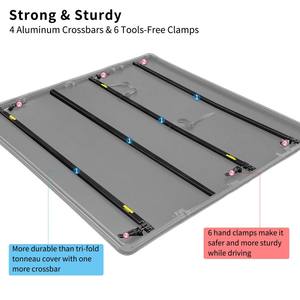 Funda rígida y flexible para <span class=keywords><strong>cama</strong></span> de camión, cubierta duradera para Ford Maverick, 2022 - 2023 - Product Image 5