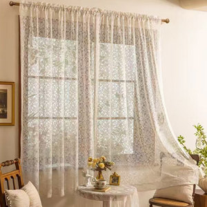 Stile europeo bianco <span class=keywords><strong>fantasia</strong></span> finestra trasparente Voile tenda di pizzo per <span class=keywords><strong>camera</strong></span> <span class=keywords><strong>da</strong></span> <span class=keywords><strong>letto</strong></span> moderna ricami in pizzo - Product Image 4