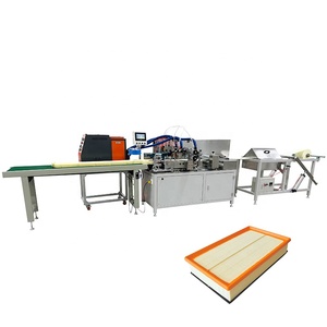 Xe tải xe lọc không khí dây chuyền sản xuất Bộ lọc không khí máy làm lưới-kết thúc Hooking và máy ép - Product Image 2