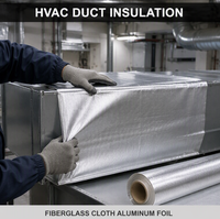 Film d'aluminium industriel gaufré en rouleau, matériau isolant de qualité technique, isolation thermique, épaisseur 0,006-0,2 mm