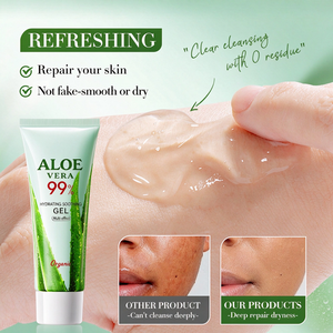 Gel Crema Facial y Corporal de Aloe Vera OEM OBM Marca Privada Hidratante Calmante Nutritiva Reparadora Cuidado de la Piel Suave para Rostro y Cuerpo - Product Image 5