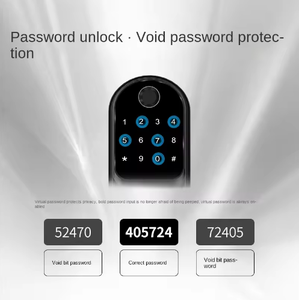 מנעול חכם מצויד ידית עשוי חומר סגסוגת, הכולל טביעת אצבע, סיסמה, כרטיס ic, משרד ובית הספר פותח. - Product Image 4