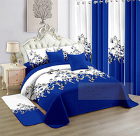 Ensemble de 12 pièces pour lit : couvre-lit, draps et taies d'oreiller pour chambre à coucher