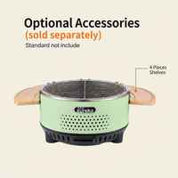 Barbecue à gaz de table moderne, pliable, compact, rond, 11,6 pouces, grille en acier inoxydable, chauffage rapide et uniforme, camping