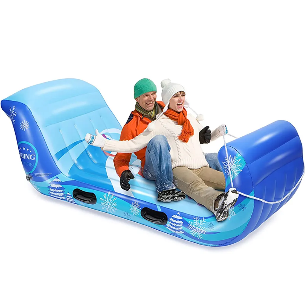 Fábrica Inflável Duas Pessoas Neve Trenó para Crianças Adultos Heavy Duty Snow Tube Snow Boarding Brinquedos Inverno Outdoor Party Supplies