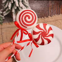 Nuove Decorazioni Natalizie in Plastica Colorata a Forma di Babbo Natale, Oggetti Giganti Creativi per Albero di Natale e Allestimento Scenografico Festivo