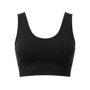 Women's Eco-Friendly for Seamless 2 Piece Yoga Set High Waist Leggings Sports Bra Scoop Neck Racerback Full Length Solid Black - Product Image 1